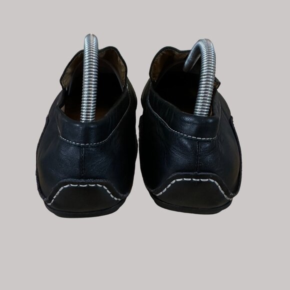 Steve Madden Men's Black Slip-On Loafers With Contrast Stitching Size 8.5 - Picture 7 of 16